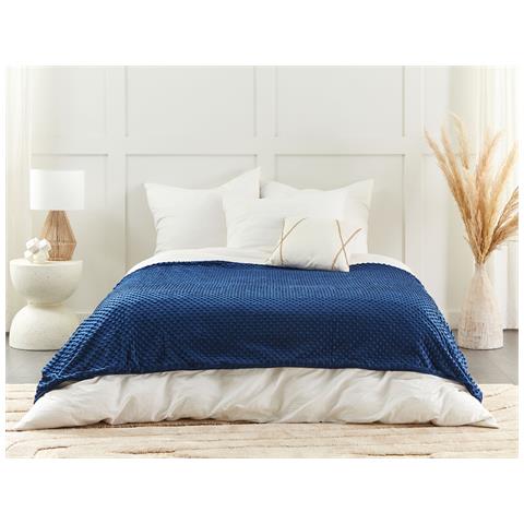 Fodera Per Coperta Ponderata 1000 Callisto 135 X 200 Cm Blu Marino - Foto 1