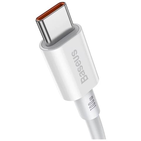 Cavo Di Ricarica E Trasferimento Da Usb-c A Usb-c 100w 2m, Bianco - Foto 2