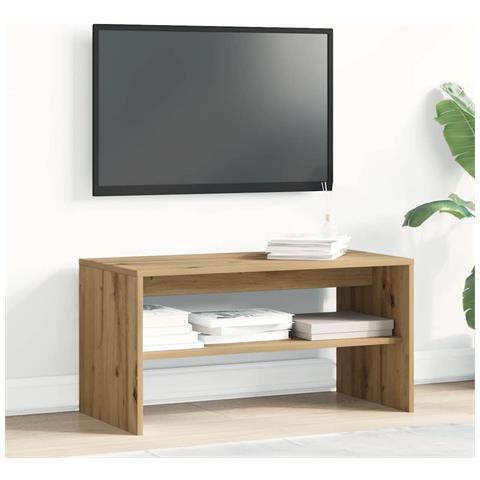 Mobile Porta Tv Rovere Artigianale 80x40x40 Cm Multistrato - Foto 3
