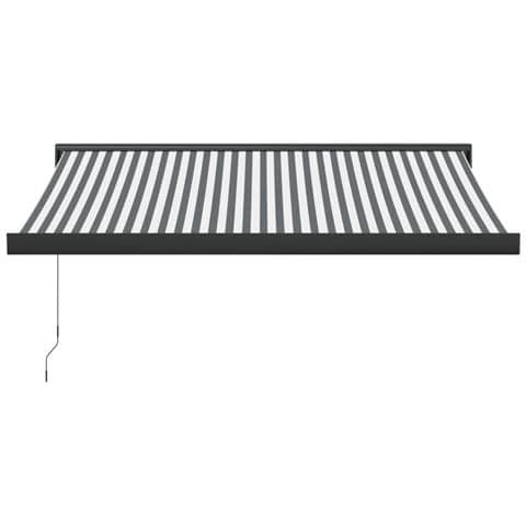 Tenda Retrattile Antracite E Bianca 3,5x2,5m Tessuto/alluminio - Foto 3