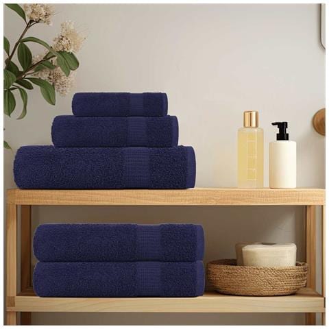 Asciugamani Da Bagno 2 Pz 100x150 Cm 360 G/m 100% Cotone - Foto 3