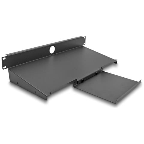 Ripiano per tastiera e mouse da 19? 1U grigio scuro - Foto 1