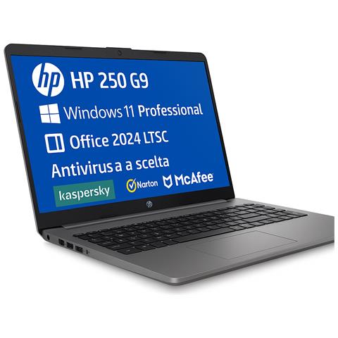 Hp 250 G9 Notebook 15,6"" Hd (1366×768) – Intel Celeron N4500, 8 Gb Ddr4, 256 Gb Ssd, Windows 11 Professional + Office 2024 Ltsc + Antivirus A Scelta - Foto 1