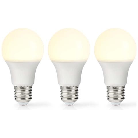 Confezione Da 3 Lampadine Led 8 W E27 A60 806 Lm 2700 K Stile Retrò Smerigliato, Bianco - Foto 2