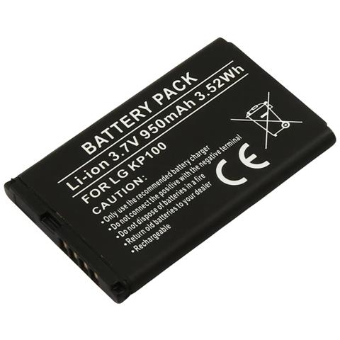 Batteria Per Lg Ku380 / Kp100 / Kp130 Li-ion 3.7v 950mah 3.52wh - Foto 1