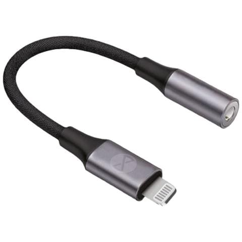 Adattatore Audio Lightning Maschio A Jack 3,5 Mm Femmina, Nero - Foto 1