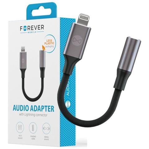 Adattatore Audio Lightning Maschio A Jack 3,5 Mm Femmina, Nero - Foto 5
