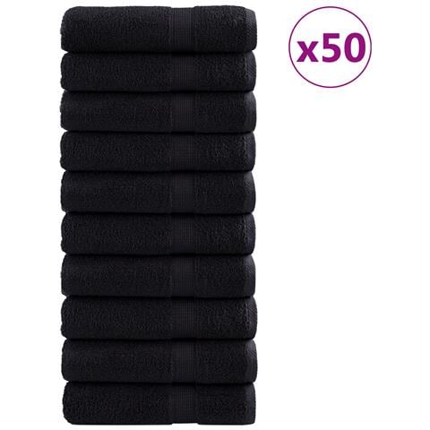 "Asciugamani Premium ""SOLUND"" 50 pz Nero 50x100 cm 550 gsm" - Foto 1