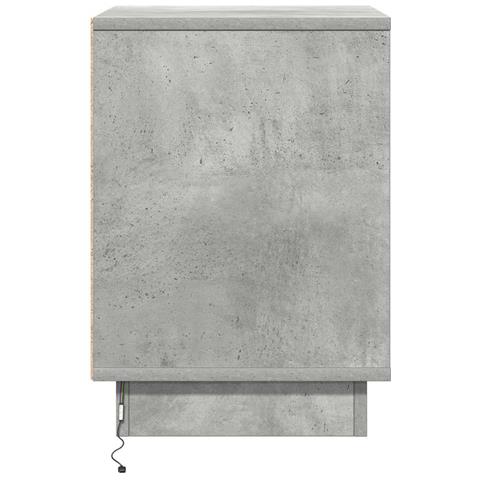 Armadio da Notte con 2 pcs Grigio cemento 39 x 34.5 x 50 cm - Foto 9