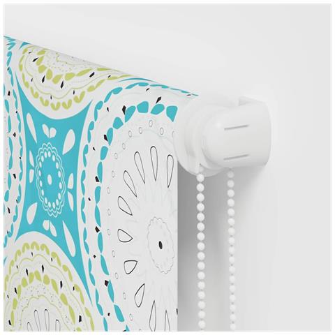 Tenda a Rullo Doccia 110x240 cm Larghezza Tessuto 106 cm - Foto 9