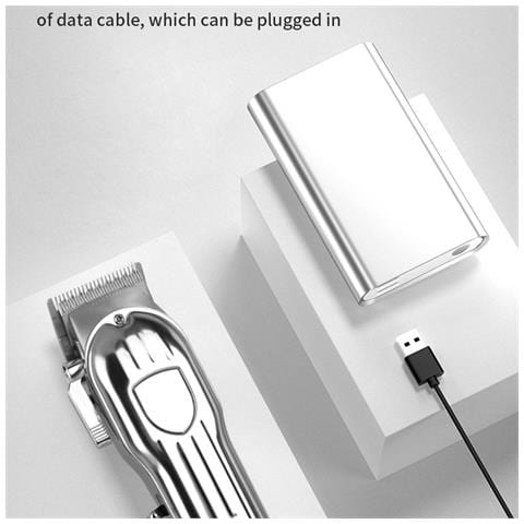 Set Tagliacapelli Elettrico Professionale - Regolabarba Ricaricabile Usb Senza Fili Con Lama Regolabile - Foto 5