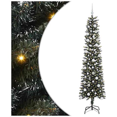 Albero di Natale artificiale con 300 LED Verde 210 cm - Foto 1