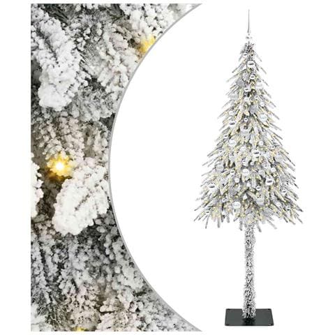 Albero di Natale con 300 LED Bianco 210 cm PE e Acciaio - Foto 1