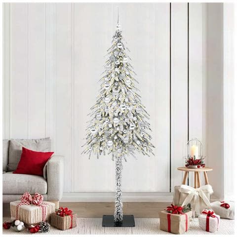Albero di Natale con 300 LED Bianco 210 cm PE e Acciaio - Foto 2