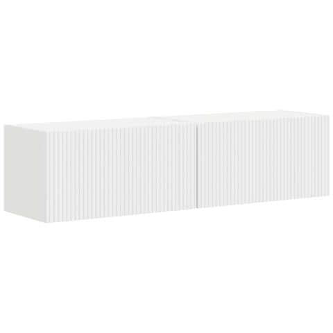 Mobile TV da parete 2 pcs Bianco 60 x 31 x 29.5 cm - Foto 1