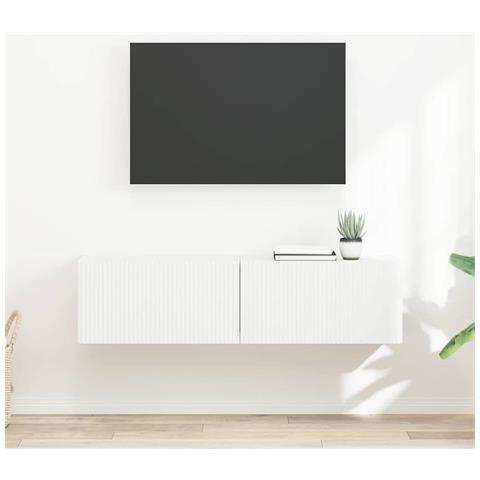 Mobile TV da parete 2 pcs Bianco 60 x 31 x 29.5 cm - Foto 2