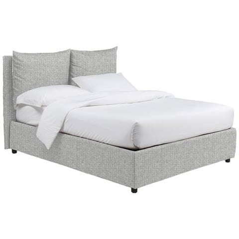 Diamante - Letto Piazza E Mezza Sfoderabile, Grigio Chiaro - Foto 1