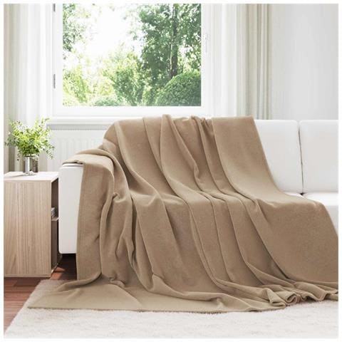Coperta Cammello 240 x 270 cm Panno - Foto 2