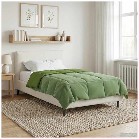 Piumone Completo Annuale Verde 140 x 220 cm Microfibra - Foto 2