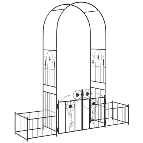 Arco da Giardino con blocco Nero 203 x 50 x 218 cm - Foto 1