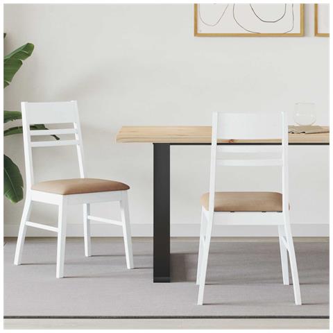 Sedie da pranzo 2 pcs Bianco 43 x 54 x 89 cm - Foto 2