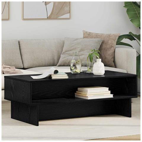 Tavolino da salotto Rovere Nero 100 x 46 x 35 cm - Foto 2