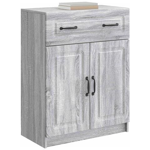 Credenza Grigio Sonoma 66 x 34,5 x 87 cm Legno ingegnerizzato - Foto 2