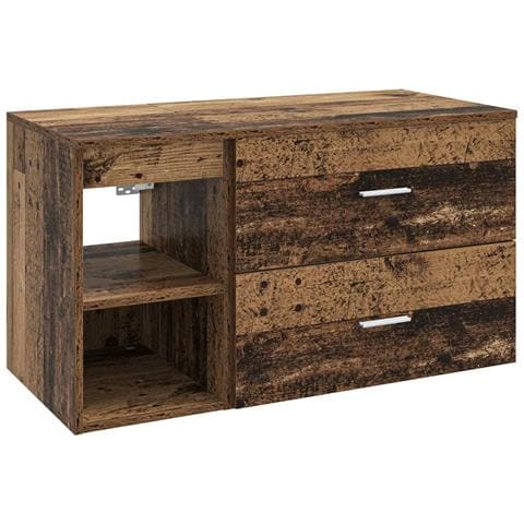 Set di mobili per il bagno 2 pcs Legno antico - Foto 1