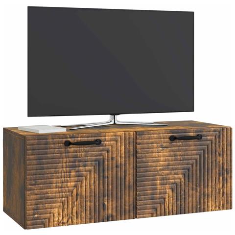 Mobile Porta TV da Muro Rovere Fumo 78,5 x 31 x 30 cm - Foto 2