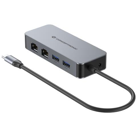 ABBY24G replicatore di porte e docking station per laptop Cablato USB 3.2 Gen 1 (3.1 Gen 1) Type-C Grigio - Foto 5