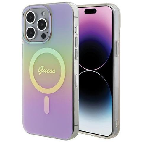 Guess Iml Custodia Iridescente Magsafe Per Iphone 15 Pro - Rosa - Foto 2