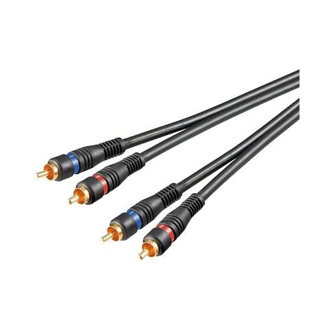 ICOC 2RCA-MM-015 - Cavo Audio 2RCA M / M 1.5mt Alta qualità - Foto 1