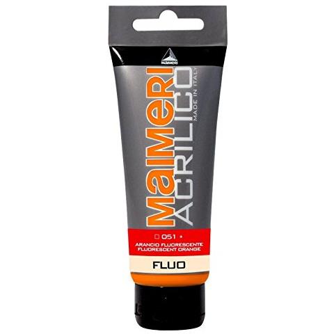 Colore Acrilico Arancio Fluorescente Da 75 Ml Maimeri - Professionali, Semilucidi - Foto 1