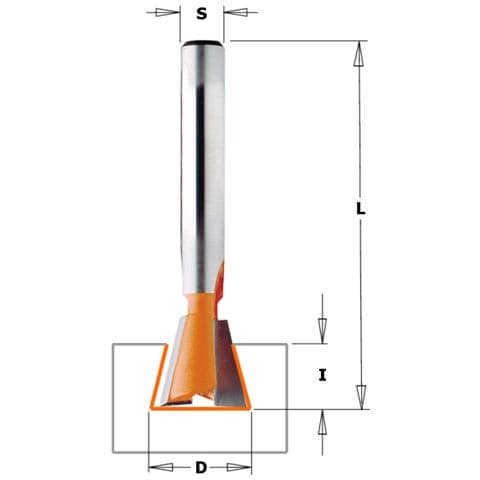 Fresa X Incastri 14 Gr. Hw S=6 D=12.7x12.7x52.5 Dx 718.127.11 - Foto 1