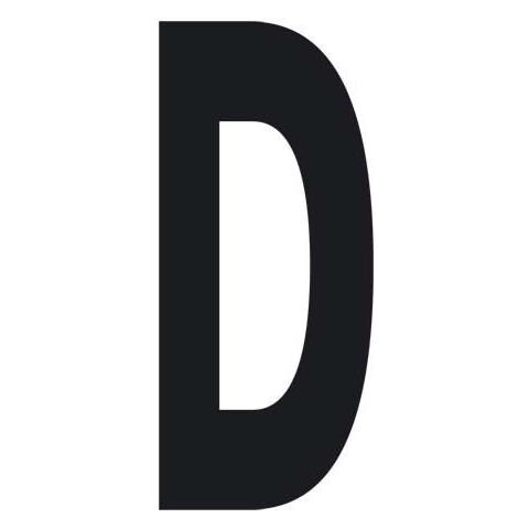 Letteradades. T-6 8x3,5 Cm Nera - Foto 2