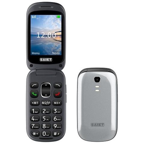 Focus Senior Phone Display 2.8" con Tasti Grandi + Tasto SOS Bluetooth Colore Argento - Europa - Foto 1