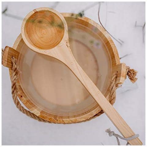 Secchiello Per Sauna, In Legno, Diametro: 28 Cm - Foto 3