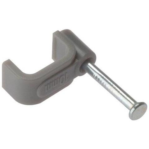 Bh02511 Twin E La Terra Flat Cable Clip 25 Millimetri - Grigio Confezione Da 100 - Foto 1