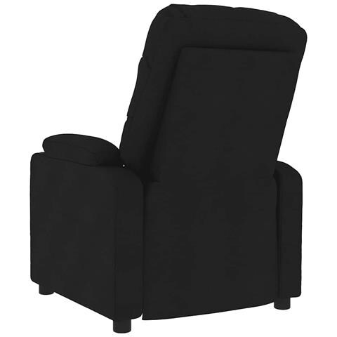 Poltrona Massaggiante Reclinabile Nera in Tessuto - Foto 2