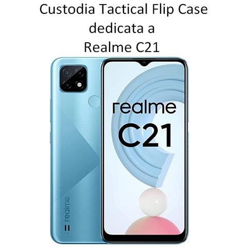 Custodia Originale Field Notes Pro Flip Case Per Realme C21 Black - Foto 1