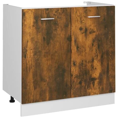 Mobile Sottolavello “Lyon” Rovere Fumo 80x46x81,5 cm - Foto 1