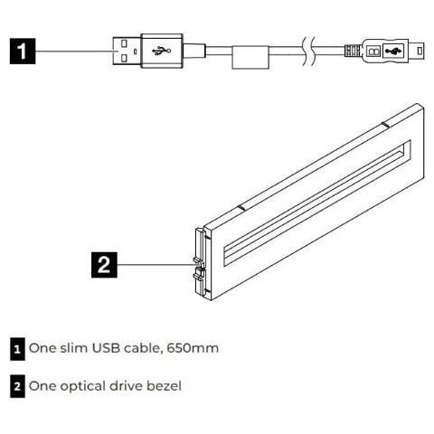 Kit Cavi ThinkSystem ST650 V2 per Unità Ottica (4Z57A16101) - Foto 1