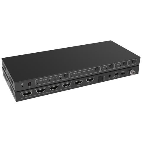 Matrix Switch Hdmi 2.0 4x2 18gbps 4k@ 60hz Con Estrattore Audio - Foto 1