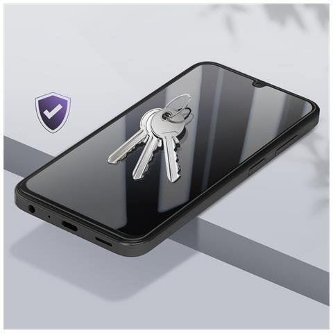 Vetro Temperato Per Samsung Galaxy A05s Durezza 9h Antigraffi, Nero - Foto 2