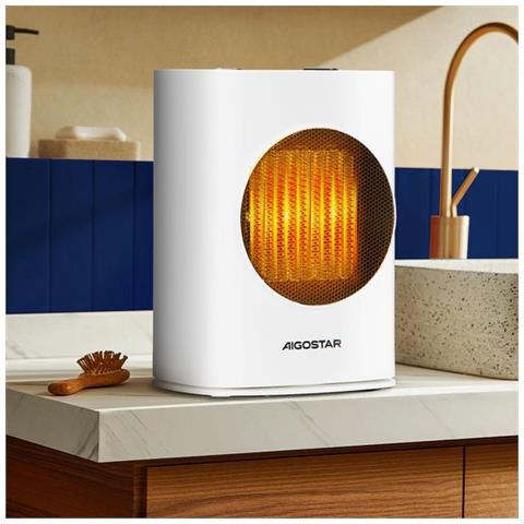 Termoventilatore Stufa Elettrica Potenza 1800 Watt Colore Bianco 90°oscillante - Foto 3