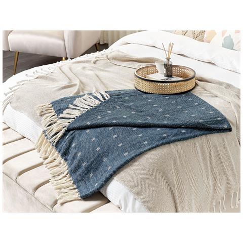 Coperta Taari Cotone 130 X 170 Cm Foglia Di Tè - Foto 1