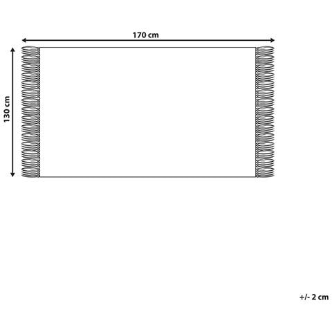 Coperta Taari Cotone 130 X 170 Cm Foglia Di Tè - Foto 2