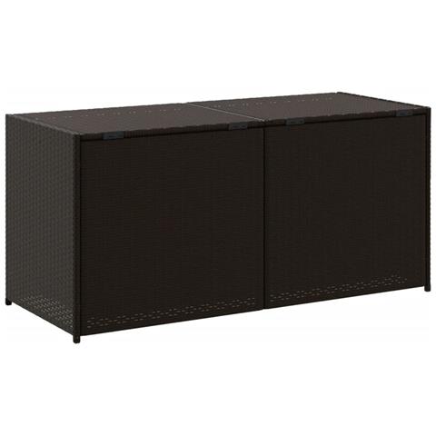 Contenitore Da Giardino Marrone 283l In Polyrattan - Foto 10