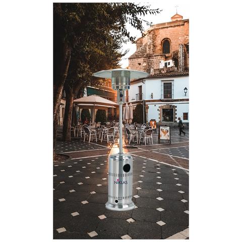 Stufa A Gas Termopatio Da Esterno Modello A Fungo Inox - Foto 6