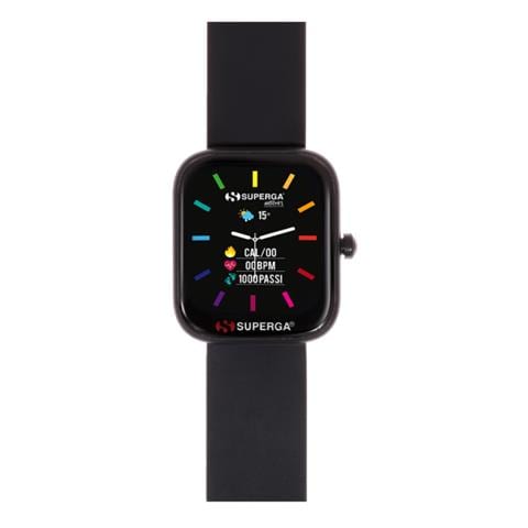 Smartwatch UNIKO SWT-STC001 (42 mm) Impermeabile 5ATM con Cardiofrequenzimetro Due Cinturini Nero- Europa - Foto 2